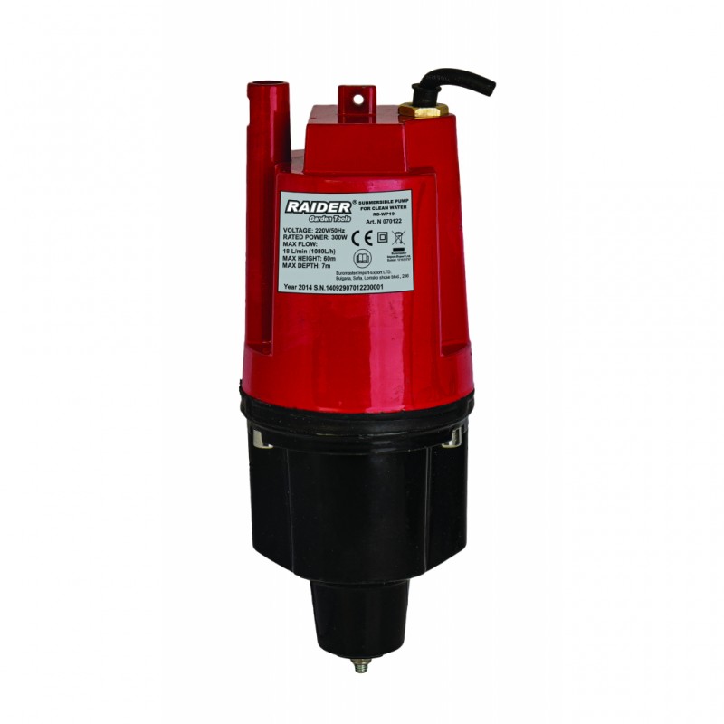 Помпа-водна потоп. 300W 3/4" 18L/min 60m RD-WP19@