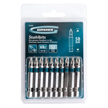 БИТОВЕ-PZ2 x 50mm К-Т 10бр. GROSS @