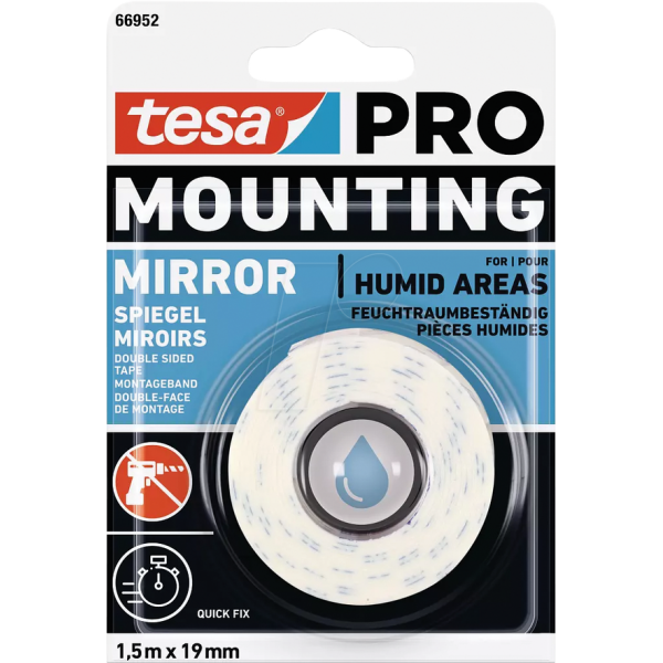 ДВОЙНО ЛЕП.-TESA PRO 1.5mx19mm Mirror Tesa 66952@