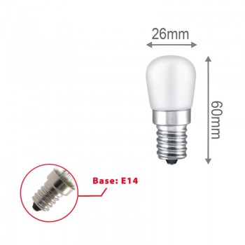 КРУШКА-ЛЕД E14 3W=26W 3000К ХЛАДИЛНИК VELAMP LB902F-30K@