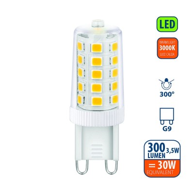 КРУШКА-ЛЕД 220V G9 3,5W=32W 3000K VELAMP LB993-30K @