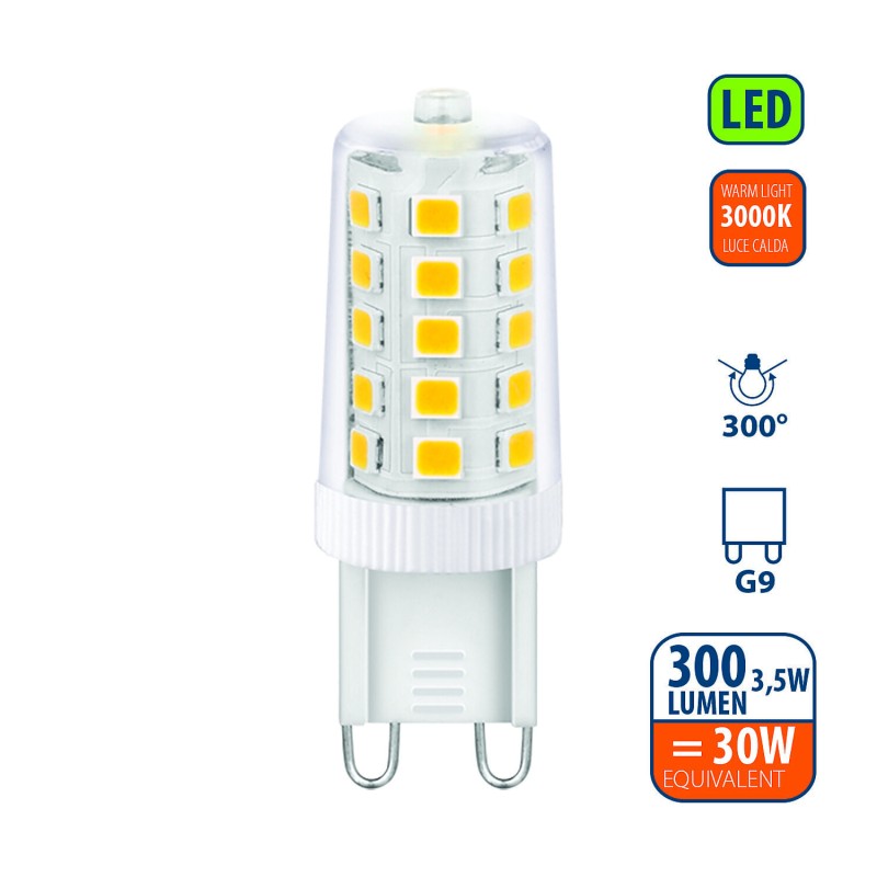 КРУШКА-ЛЕД 220V G9 3,5W=32W 3000K VELAMP LB993-30K @