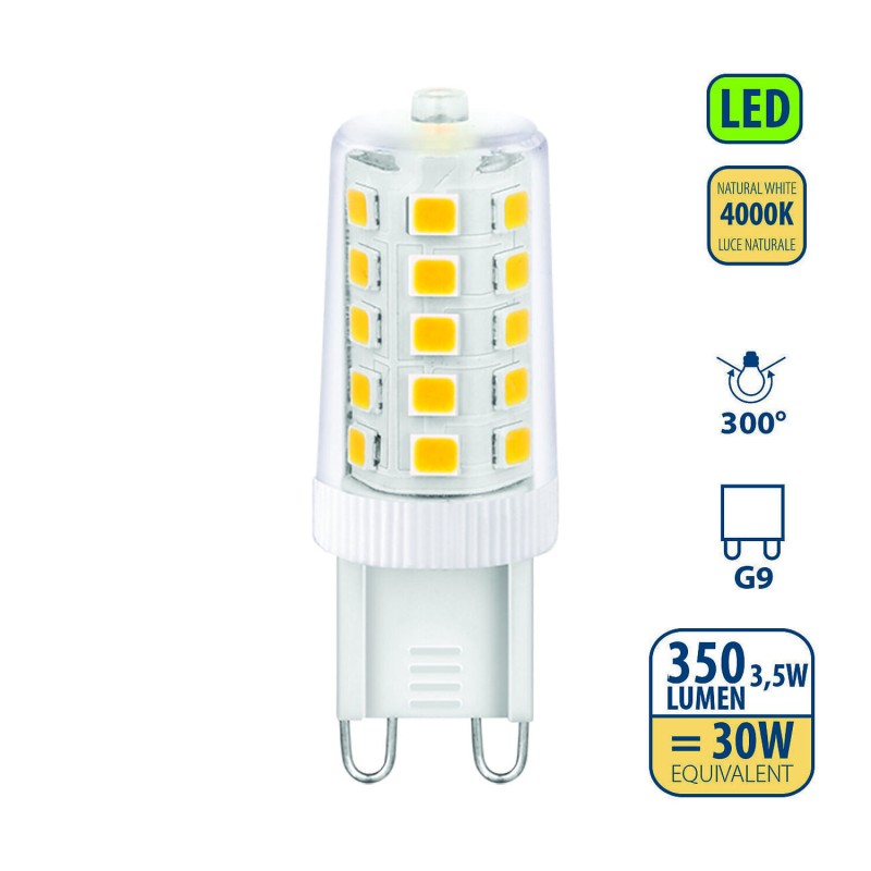 КРУШКА-ЛЕД 220V G9 3,5W=32W 4000K VELAMP LB993-40K @