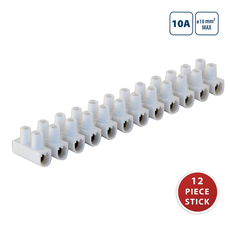 КЛЕМА-6.0 мм PVC 10A /2.5-10 мм/ БЯЛИ VELAMP MG310@