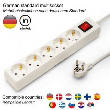 РАЗКЛ.-VELAMP 5-ЦА 1м+ключ 16A MULTIP-DE-I-5@