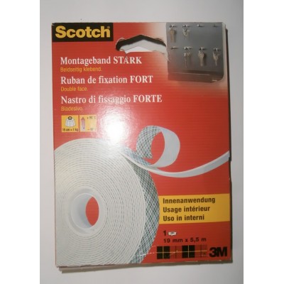 ДВОЙНО ЛЕП.-5m/19mm Вътр. Кутия Scotch 3M @