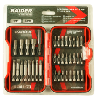 НАКРАЙНИЦИ-1/4" 37 бр. К-Т RAIDER@